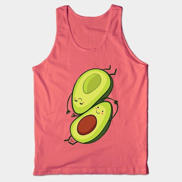 Avocado Cuddle Tank Top by KPrimeArt